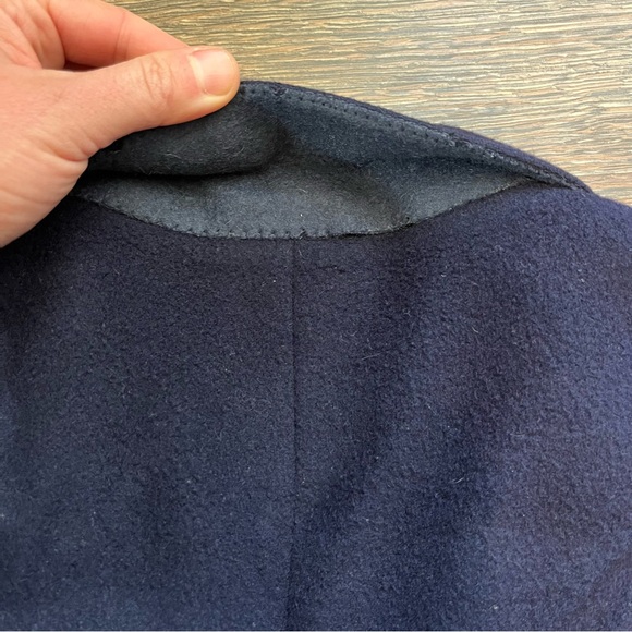 100% Cashmere Made in USA Mark Shale Navy Blue 2 Button Jacket Men’s M size 40 - Picture 9 of 13